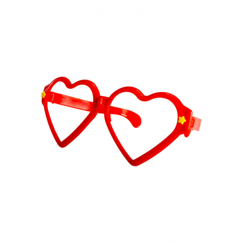 Maxi plastové okuliare v tvare srdca